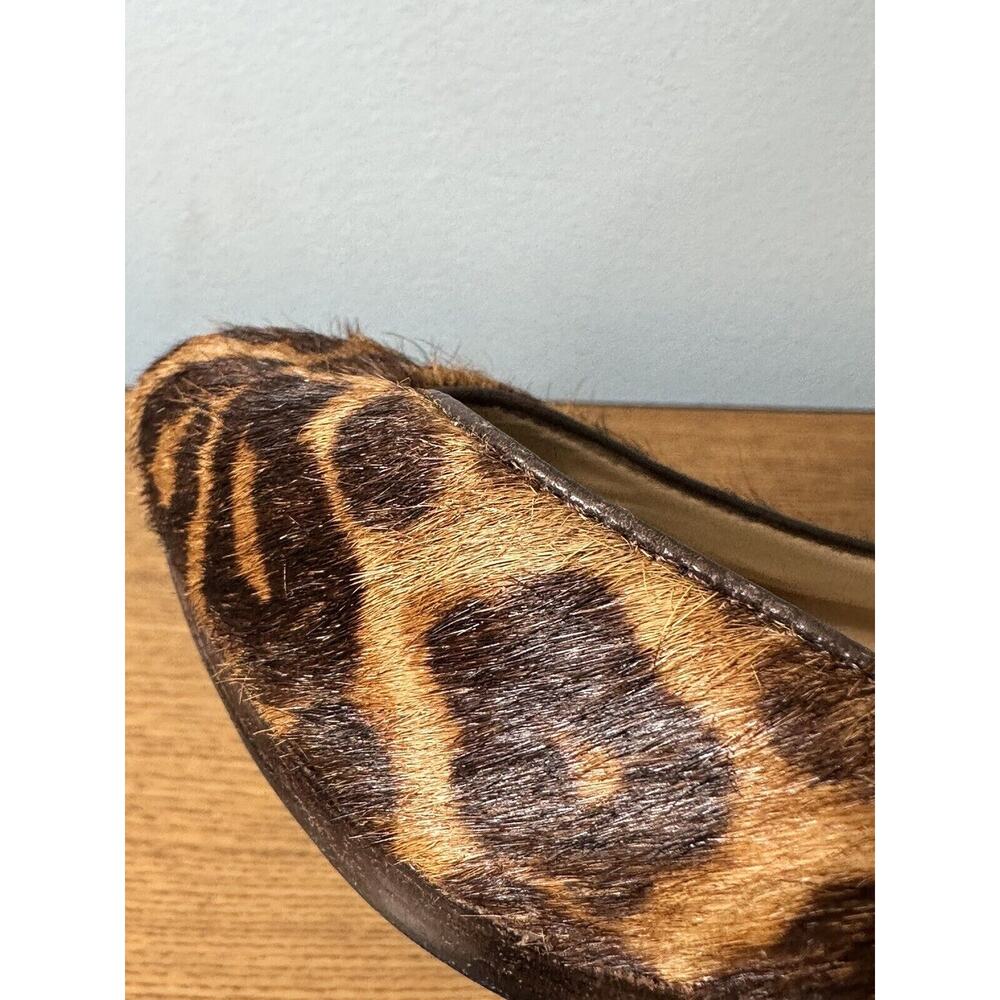 Michael Kors Womens Shoe Size 8.5 Peep Toe ANIMAL PRINT High Heel Wedge Pumps - Picture 9 of 12